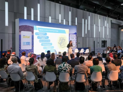 People listening to a conference