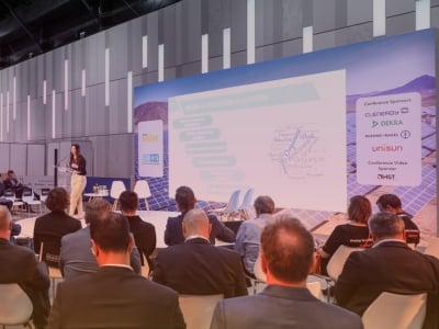 Guest speaker on stage