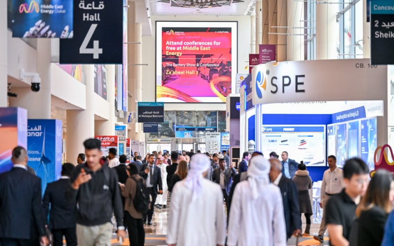 Visitors at Middle East Energy in Dubai